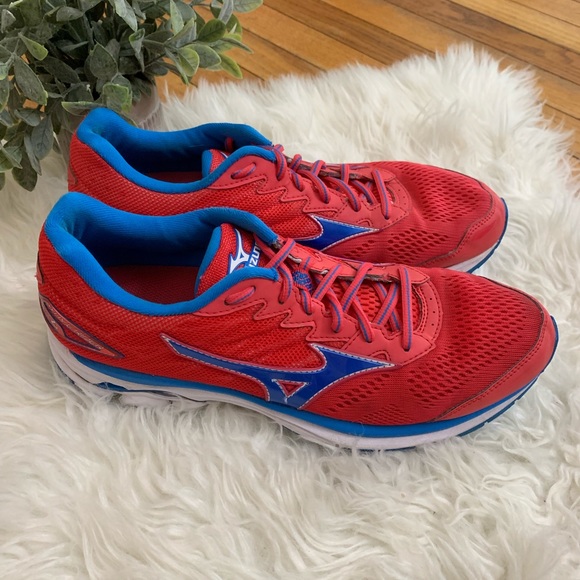 Mizuno Shoes - Mizuno Wave Rider 20 Trail Running Shoes Pink Blue